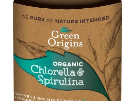 Green Origins Organic Chlorella & Spirulina 500mg 180 Tablets Hot on Sale