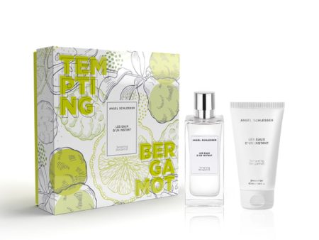 Unisex Parfüm Szett Angel Schlesser Les Eaux D un Instant Tempting Bergamot 2 Darabok Sale