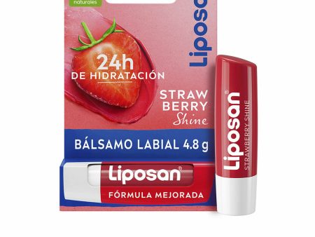 Ajakbalzsam Liposan STRAWBERRY SHINE Eper 4,8 g Online Hot Sale